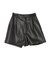 フェイクレザーハイウエストショートパンツ