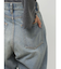 リベットペインターワイドデニムパンツ