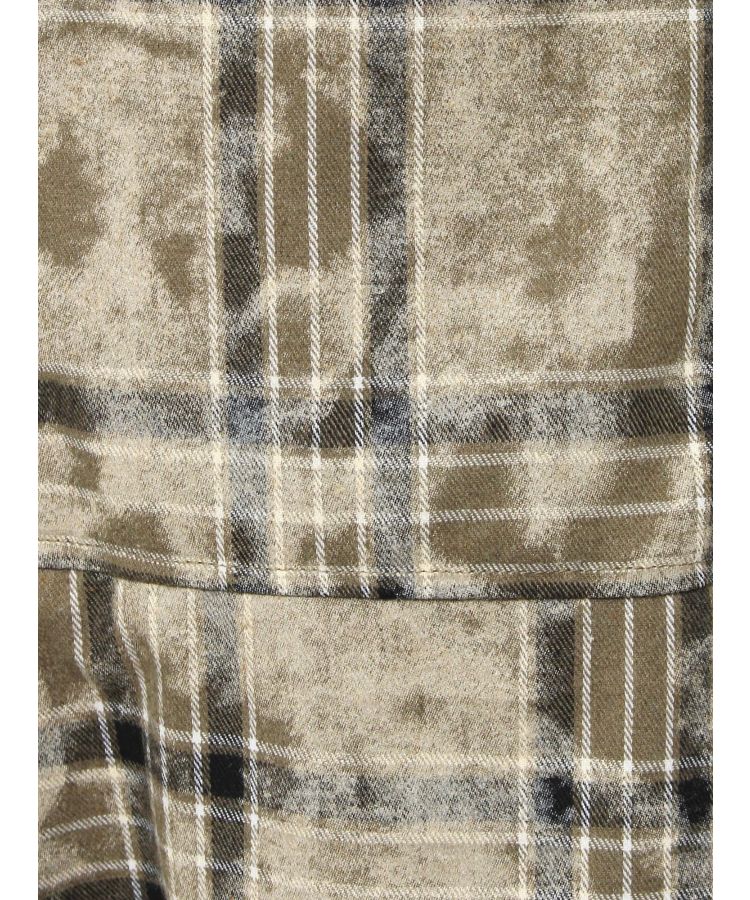 フリルティアードチェックロングワンピース