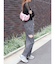 バックルデザインナイロンショルダーBAG