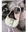 バックルデザインナイロンショルダーBAG