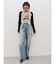 ローズグラフィックガーターデザイントップス