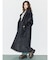 スタンドカラーロングコート