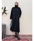 スタンドカラーロングコート
