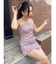 フラワーキャミミニワンピース