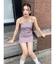 フラワーキャミミニワンピース