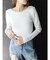 【WEB限定】バックオープンリブトップス