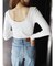 【WEB限定】バックオープンリブトップス