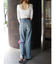 【WEB限定】バックオープンリブトップス
