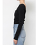 【WEB限定】バックオープンリブトップス