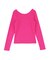 【WEB限定】バックオープンリブトップス