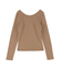 【WEB限定】バックオープンリブトップス