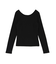 【WEB限定】バックオープンリブトップス