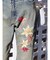 Embroideryフレアデニムパンツ