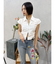 Embroideryフレアデニムパンツ