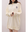 ハーフジップスウェットミニワンピース