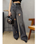 ハートカッティングワイドデニムパンツ
