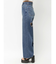 ハートカッティングワイドデニムパンツ