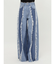 フリンジデザインボリュームワイドデニムパンツ