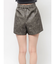 フェイクレザーショートパンツ
