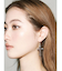 CROSS CHAIN ピアス