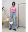 シンプルワイドデニムパンツ