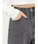 シンプルワイドデニムパンツ