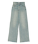 シンプルワイドデニムパンツ
