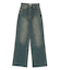 シンプルワイドデニムパンツ