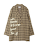 グラフィックオーバーサイズチェックジャケット