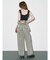 2WAYサロペットワイドデニムパンツ