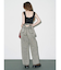 2WAYサロペットワイドデニムパンツ