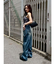 2WAYサロペットワイドデニムパンツ