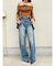 2WAYサロペットワイドデニムパンツ
