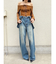 2WAYサロペットワイドデニムパンツ