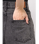 シンプルワイドデニムパンツ