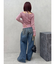 ピグメントジップホルターネックニットトップス
