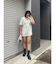 ビジューレースアップインソールワークブーツ