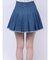 プリーツデニムミニスカート