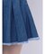 プリーツデニムミニスカート