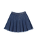 プリーツデニムミニスカート