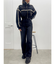 ボアステッチワイドデニムパンツ【セットアップ着用可能】