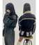 ボアステッチワイドデニムパンツ【セットアップ着用可能】