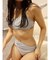 カットアウトラメ Swimwear