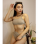 カットアウトラメ Swimwear