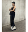 サイドオープンノースリーブロングワンピース