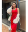 サイドオープンノースリーブロングワンピース