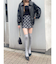 チェックミニスカート