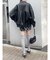 チェックミニスカート