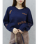 Embroideryニットトップス
